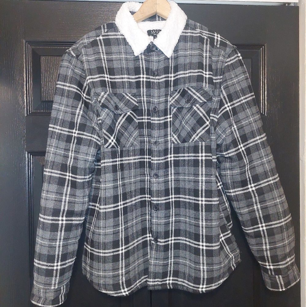 BooHoo Man - QUILTED HEAVY WEIGHT OVERSHIRT - Size L (NWT)
